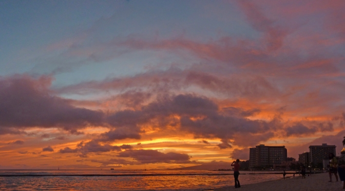 Waikiki Sunset Panorama